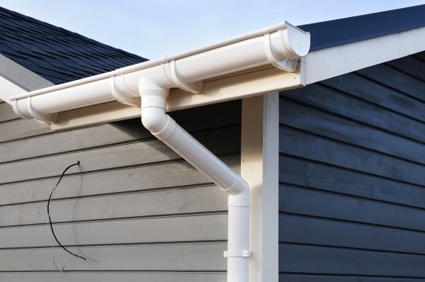 PVC Rain Gutter Installation in Stow